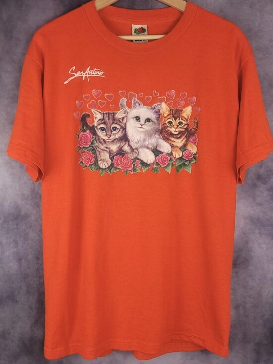 Fruit of the Loom Other - San Antonio Texas Kitten Kitty Cat orange grandma granny shirt